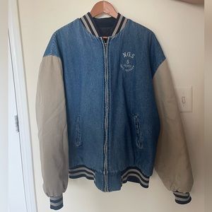Denim Bomber Jacket